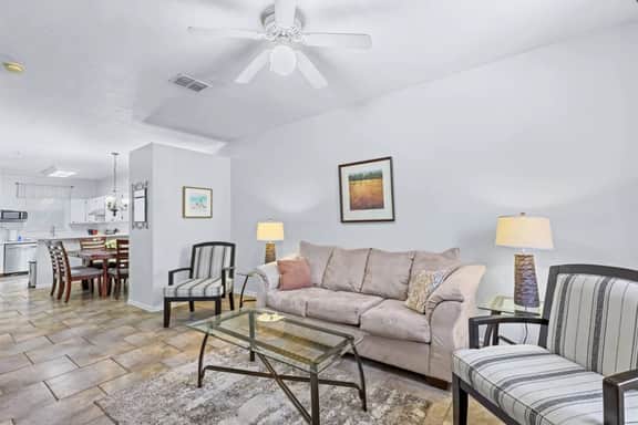 Cheerful 2 BR Townhome: Pool & Central Location!