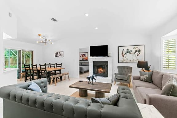Modern 3BR Retreat with Pool + Patio Dining